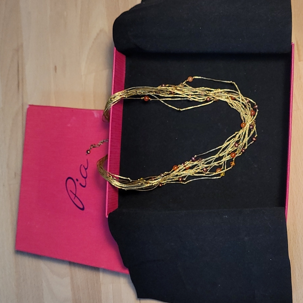 Multi strand delicate Pia necklace (with box)